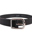 NAKED & FAMOUS Ceinture Épaisse en Cuir Noir