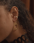 BOA boucles d'oreilles MITTA sud en or vermeil