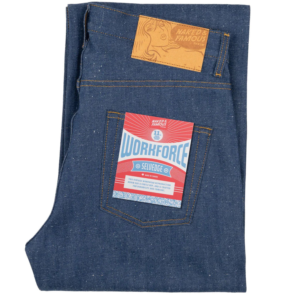 NAKED & FAMOUS Strong Guy - Workforce Selvedge - Indigo