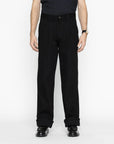 NAKED & FAMOUS - Pleated Trouser Black Sugiaya