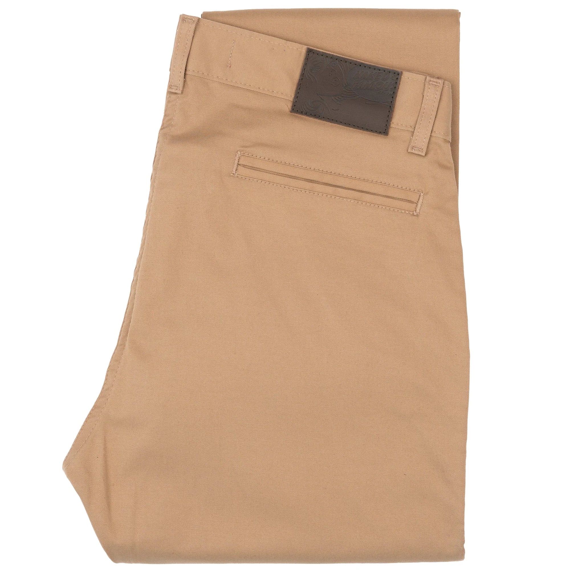 NAKED & FAMOUS Straight Chino - Beige Stretch Twill