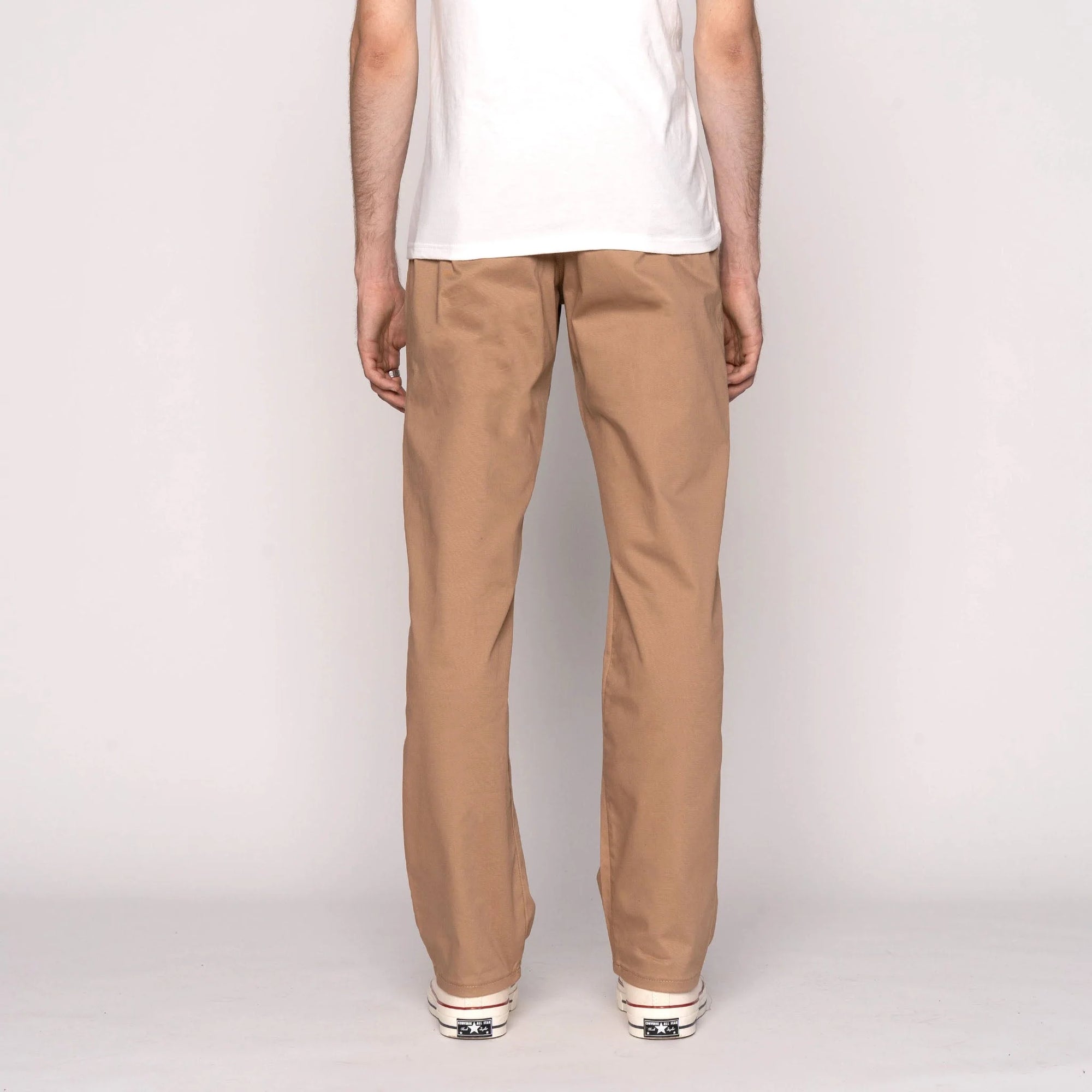 NAKED & FAMOUS Straight Chino - Beige Stretch Twill