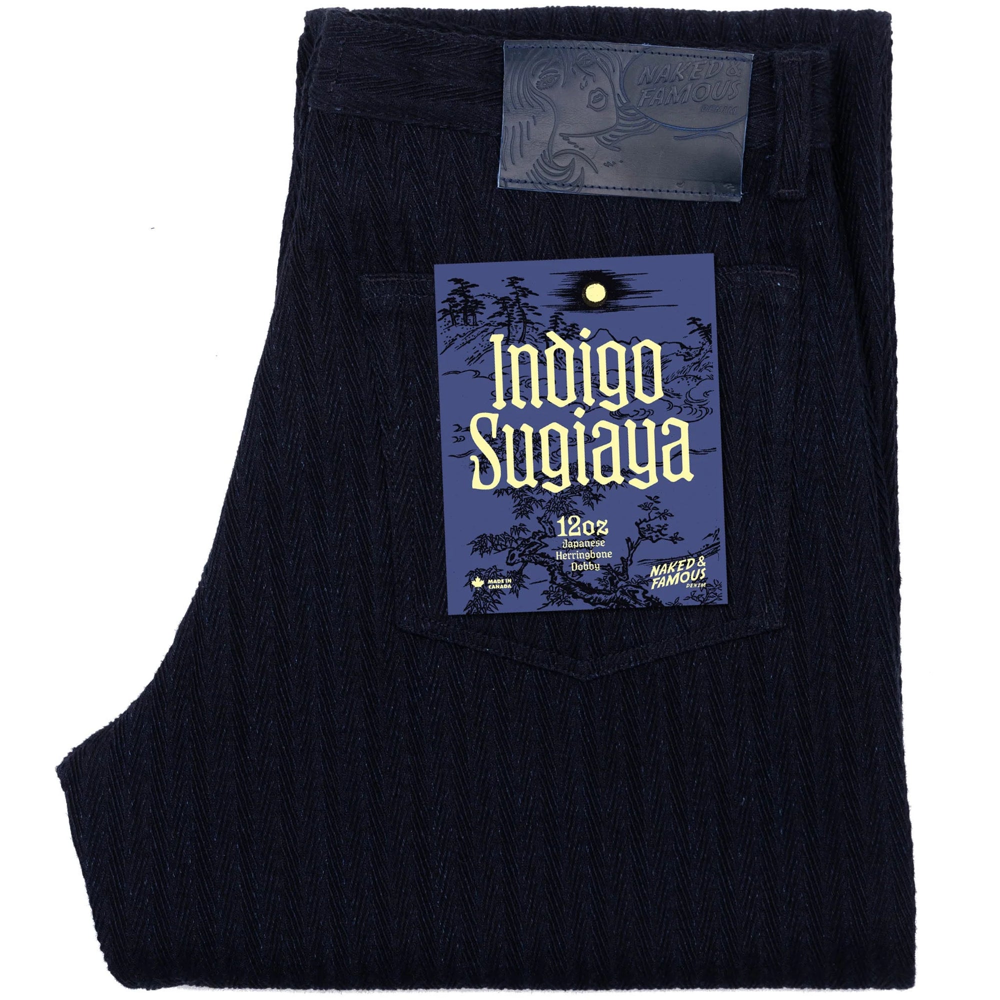 NAKED & FAMOUS Jean Denim Pleated Trouser - Indigo Sugiaya