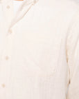 NAKED & FAMOUS Chemise Easy Slub Gauze Double Tissage - Blanc