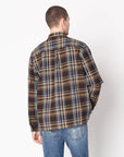 NAKED AND FAMOUS True Shirt Slub Yarn Flannel - Navy