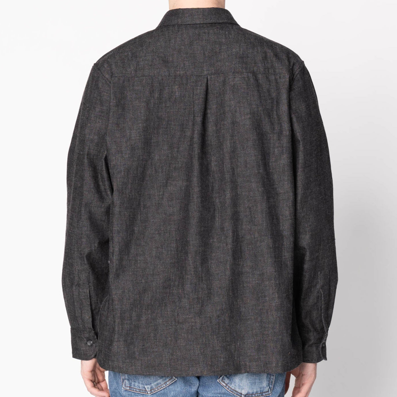 NAKED & FAMOUS True Shirt - Black Lightweight Denim - Black