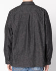 NAKED & FAMOUS True Shirt - Black Lightweight Denim - Black