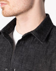 NAKED & FAMOUS True Shirt - Black Lightweight Denim - Black