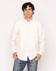 NAKED & FAMOUS Chemise Easy Slub Gauze Double Tissage - Blanc