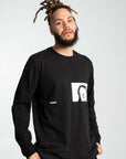 GANK Punk T-Shirt manche longue en noir