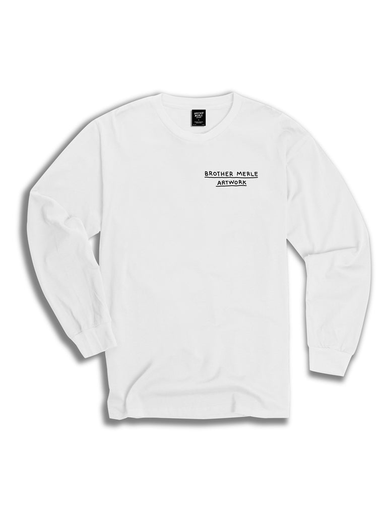BROTHER MERLE long sleeves blanc influencer level: genius