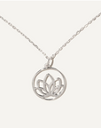 BOA Lotus silver necklace