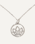 BOA Lotus silver necklace