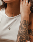 BOA Lotus silver necklace