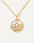 BOA Lotus collier en or vermeil