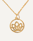 BOA Lotus gold vermeil necklace