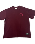 DECENT HUMAN-BEINGS Circle logo t-Shirt bordeaux