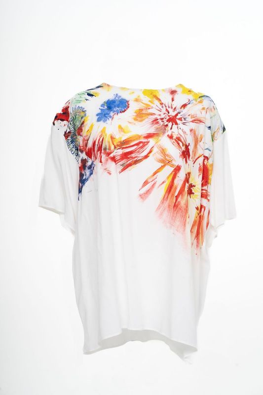 OSCAR MENDOZA t-shirt blanc artistique