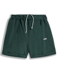 GANK Green Embroidered Cream Shorts