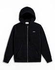 GANK Black Zip-Up Hoodie with White Embroidery