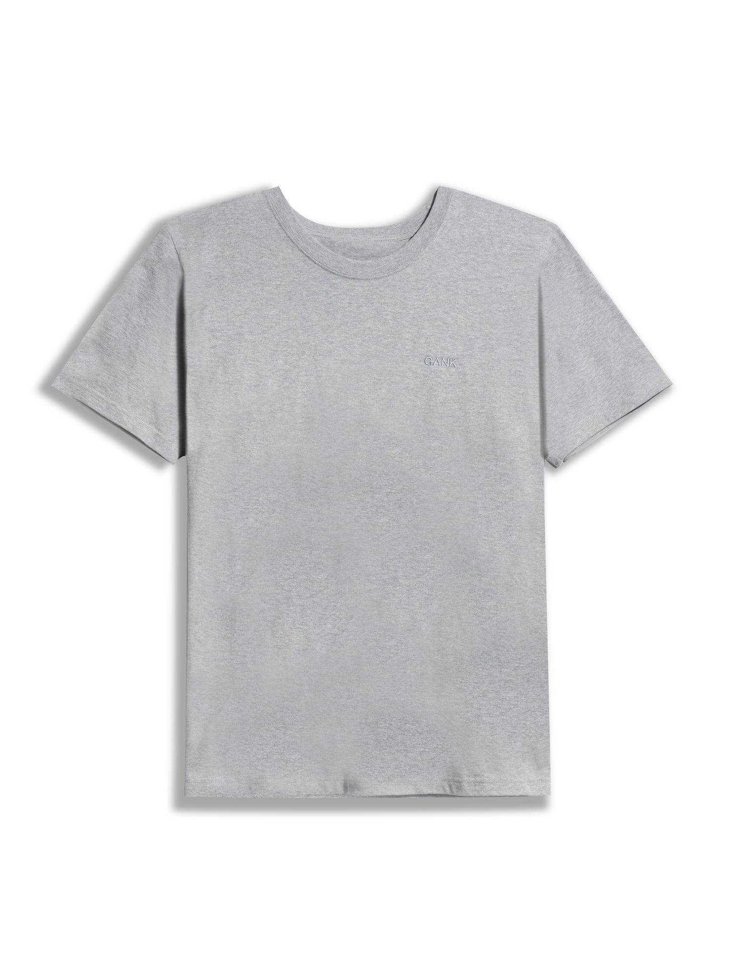 GANK T-Shirt gris brodé ton sur ton