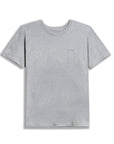 GANK T-Shirt gris brodé ton sur ton