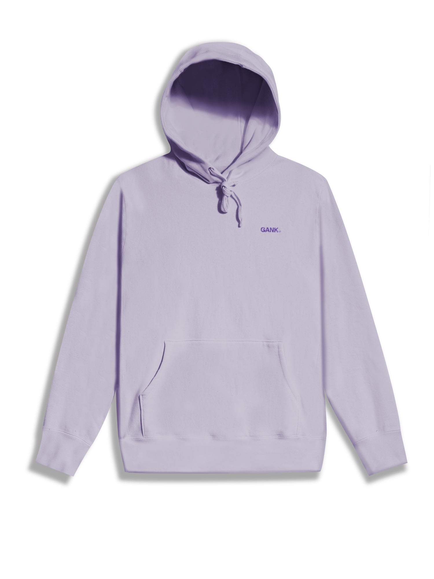 GANK Pull à capuche lavande brodé violet