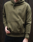 GANK Black Embroidered Olive Hoodie