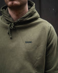 GANK Black Embroidered Olive Hoodie