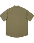 HOOKE Rivière chemise à manche courtes en vert olive