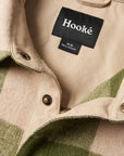 HOOKE Canadian Overshirt vert et crème