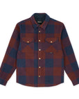 HOOKÉ Canadian overshirt navy & bordeau