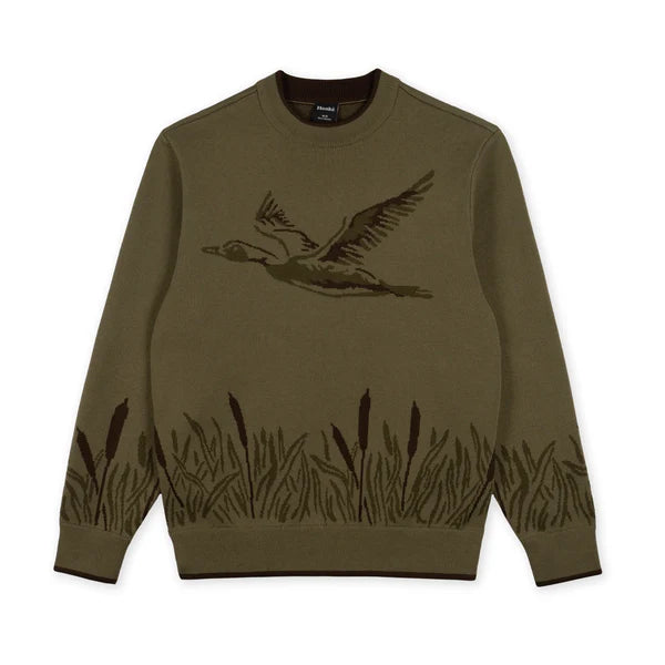 HOOKE sweater flying duck kaki