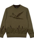 HOOKE sweater flying duck kaki