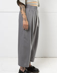 MERCY HOUSE Pantalon Henri plissé gris charbon