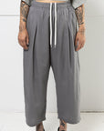 MERCY HOUSE Henri charcoal gray pleated pants