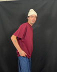 DECENT HUMAN-BEINGS Circle logo t-Shirt bordeaux