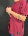 DECENT HUMAN-BEINGS Circle logo t-Shirt bordeaux