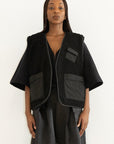 MERCY HOUSE Grotto veste reversible noire
