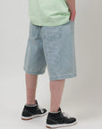 LOVIAH JHORTS DENIM SHORTS WHITE BLUE WASH