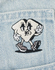 LOVIAH JHORTS DENIM SHORTS WHITE BLUE WASH