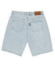 LOVIAH JHORTS DENIM SHORTS WHITE BLUE WASH