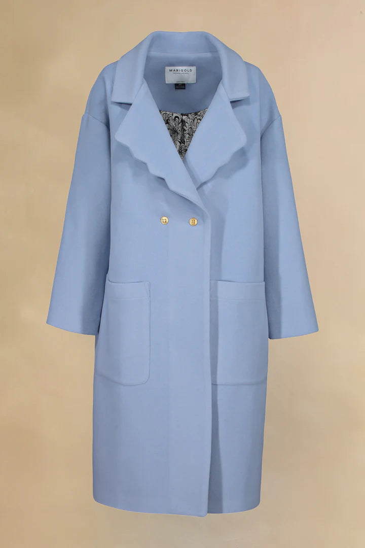 MARIGOLD Manteau long bleu ciel Ariane