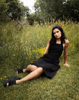 MAS Santorini Black Dress