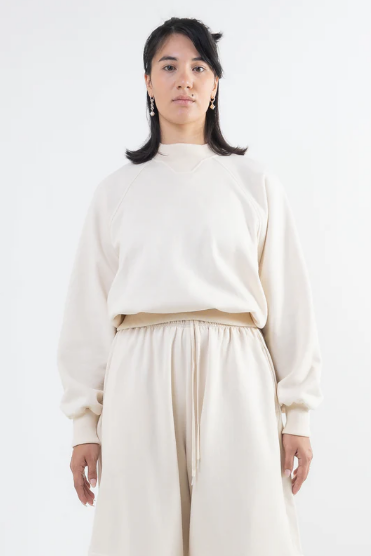 *MERCY HOUSE Crewneck Trix col ras du cou crème