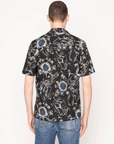 Naked & Famous Aloha Shirt - Waikiki Waves - Black