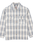 NAKED & FAMOUS Work Shirt - Asagi Sashiko - Blanc