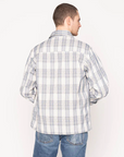 NAKED & FAMOUS Work Shirt - Asagi Sashiko - White