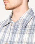 NAKED & FAMOUS Work Shirt - Asagi Sashiko - White