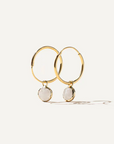 BOA JAYA gold vermeil earrings with stone